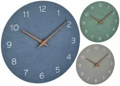 TFA Dostmann Analoge Wanduhr TFA 60.3054 Leises Sweep-Uhrwerk Zeiger Aus Walnuss Holz