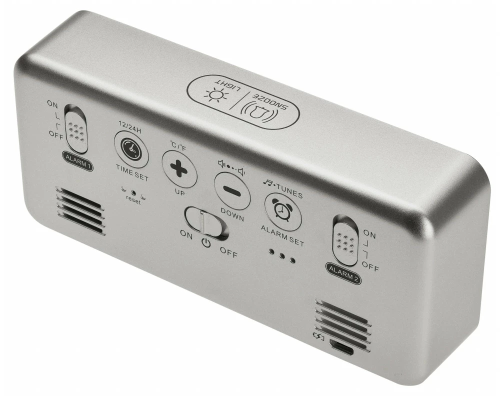 TFA Dostmann TFA 60.2032.54 Digitaler Wecker Mit Spiegeleffekt 4 Helligkeitsstufen 2 Alarmzeiten 4 TFA Dostmann TFA 60.2032.54 Digitaler Wecker Mit Spiegeleffekt 4 Helligkeitsstufen 2 Alarmzeiten – Bild 2