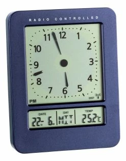 TFA Dostmann Digitaler Funkwecker TFA 60.2530.06 Mit 2 Alarmzeiten Reisewecker