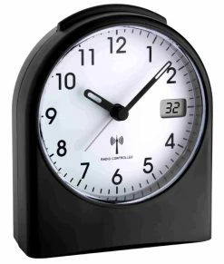 TFA Dostmann Funkwecker Analog Black 98.1040.01 Lautlos