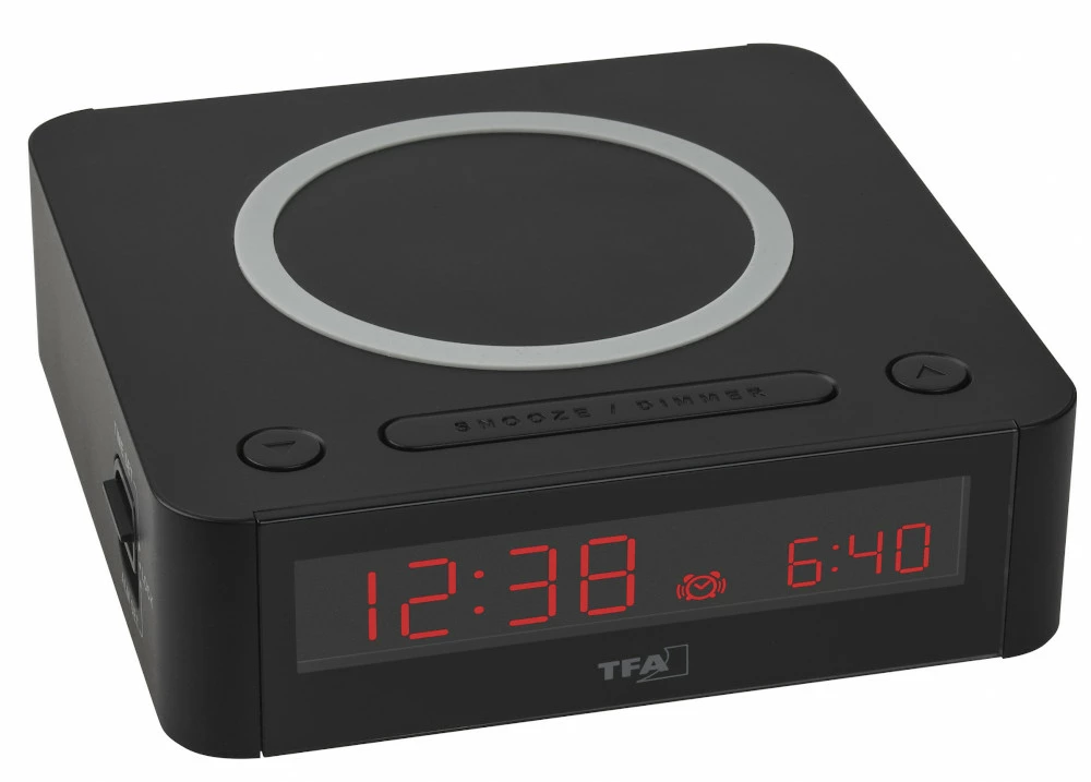 TFA Dostmann TFA 60.2030.01 Digitaler Wecker Mit Kabelloser Ladestation QI Farbdisplay 3 TFA Dostmann TFA 60.2030.01 Digitaler Wecker Mit Kabelloser Ladestation QI Farbdisplay