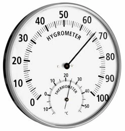 TFA Dostmann Thermometer-Hygrometer Metallgehäuse TFA 45.2019