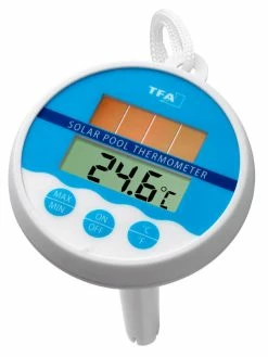 TFA Dostmann Schwimmbad-Thermometer Poolthermometer Digital Solar TFA 30.1041