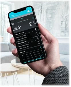 TFA Dostmann WLAN Funk-Wetterstation View Breeze TFA 35.8001.01 Funk Windmesser Farbdisplay -TFA Dostmann Speichern view Handy 4